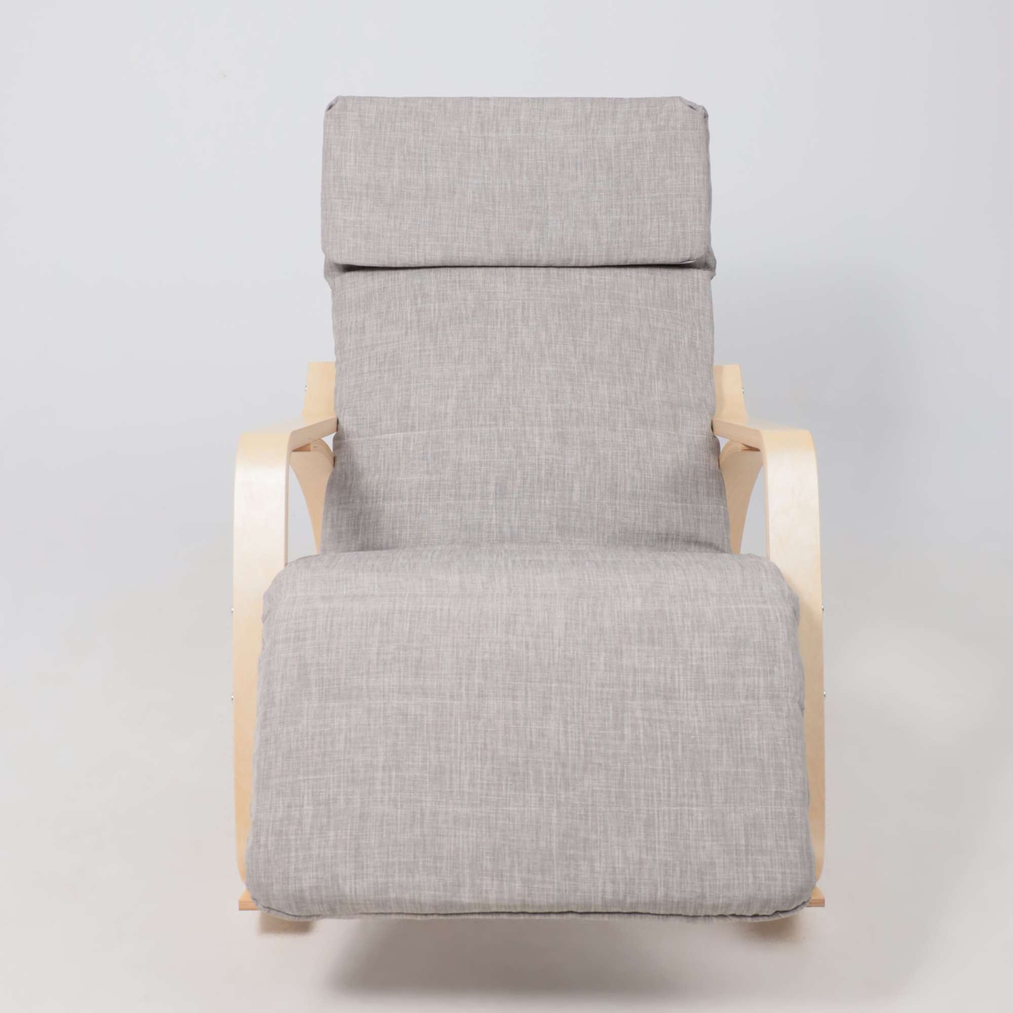 Кресло-качалка Smart, серый, ткань