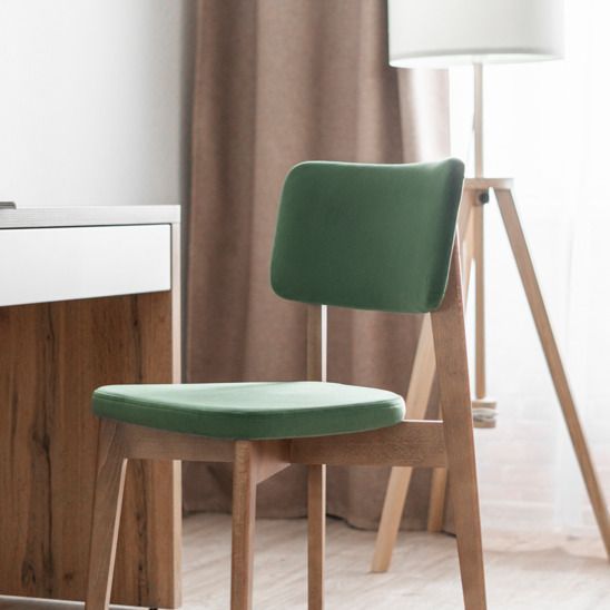 Стул Topas, сиреневый велюр Paddington 12, лак