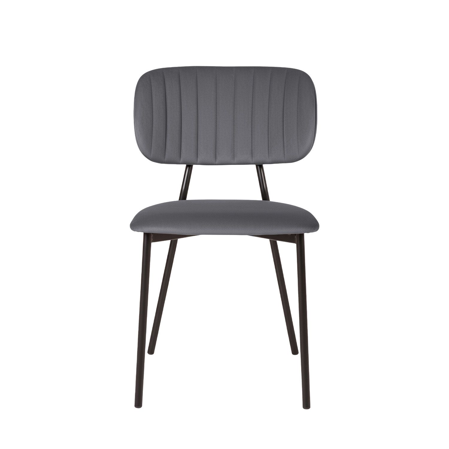 Стул Фрост, бархат серый 27