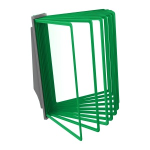 АККОРД-01.А4Gr.Gn Демосистема настенная серая 10 зеленых панелей А4