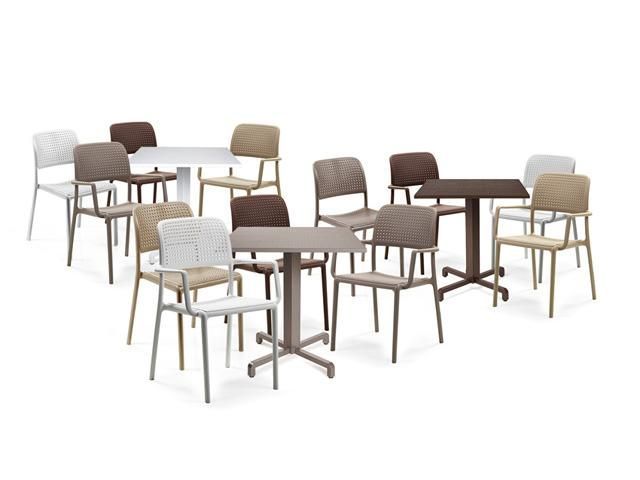 Кресло пластиковое Bora кофе