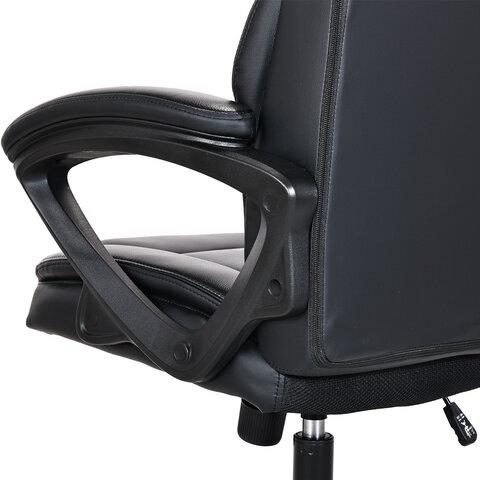 Кресло BRABIX PREMIUM "Oslo EX-549", рециклированная кожа, разборное пятилучие, черное, 532978
