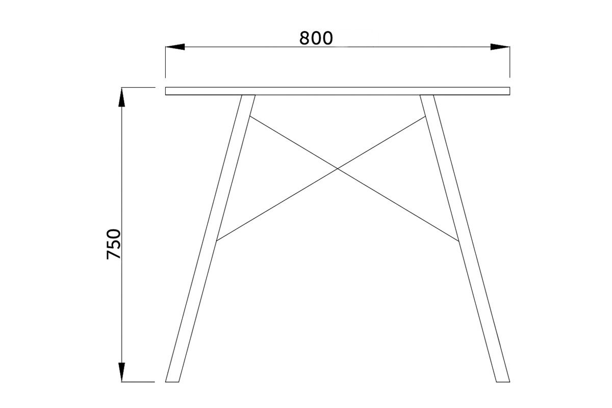 Стол Leila, прозрачный, закаленное стекло