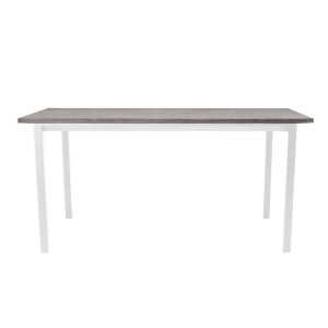 Стол офисный LuxAlto LA-T33-ST45 белый/дуб бежево-серый ЛДСП 160*70*2.5, прямые углы