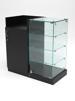 Прилавок под кассу "ИСТРА" №5+№112-122, Черный