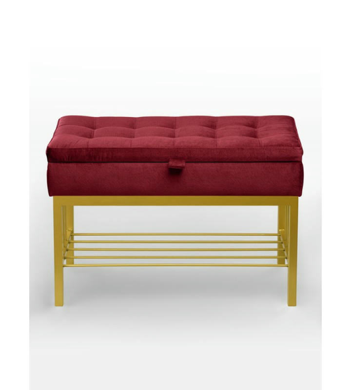 Банкетка Н-76 (золото/красный)