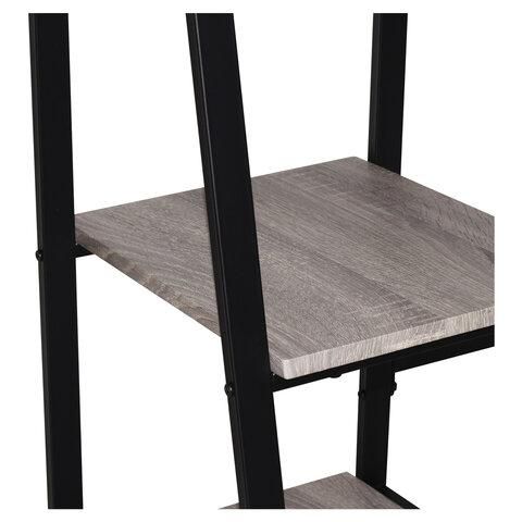 Стол на металлокаркасе BRABIX "LOFT CD-006", 1200х500х730 мм, 2 полки, цвет дуб антик, 641225
