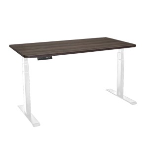 Стол с регулировкой высоты электрический LuxAlto LA-T33-2A3 белый/дуб коричневый ЛДСП 120*60*2.5