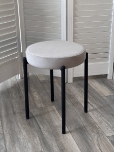 Табурет СТЭК штабилируемый B22 Серый, велюр / черный каркас,