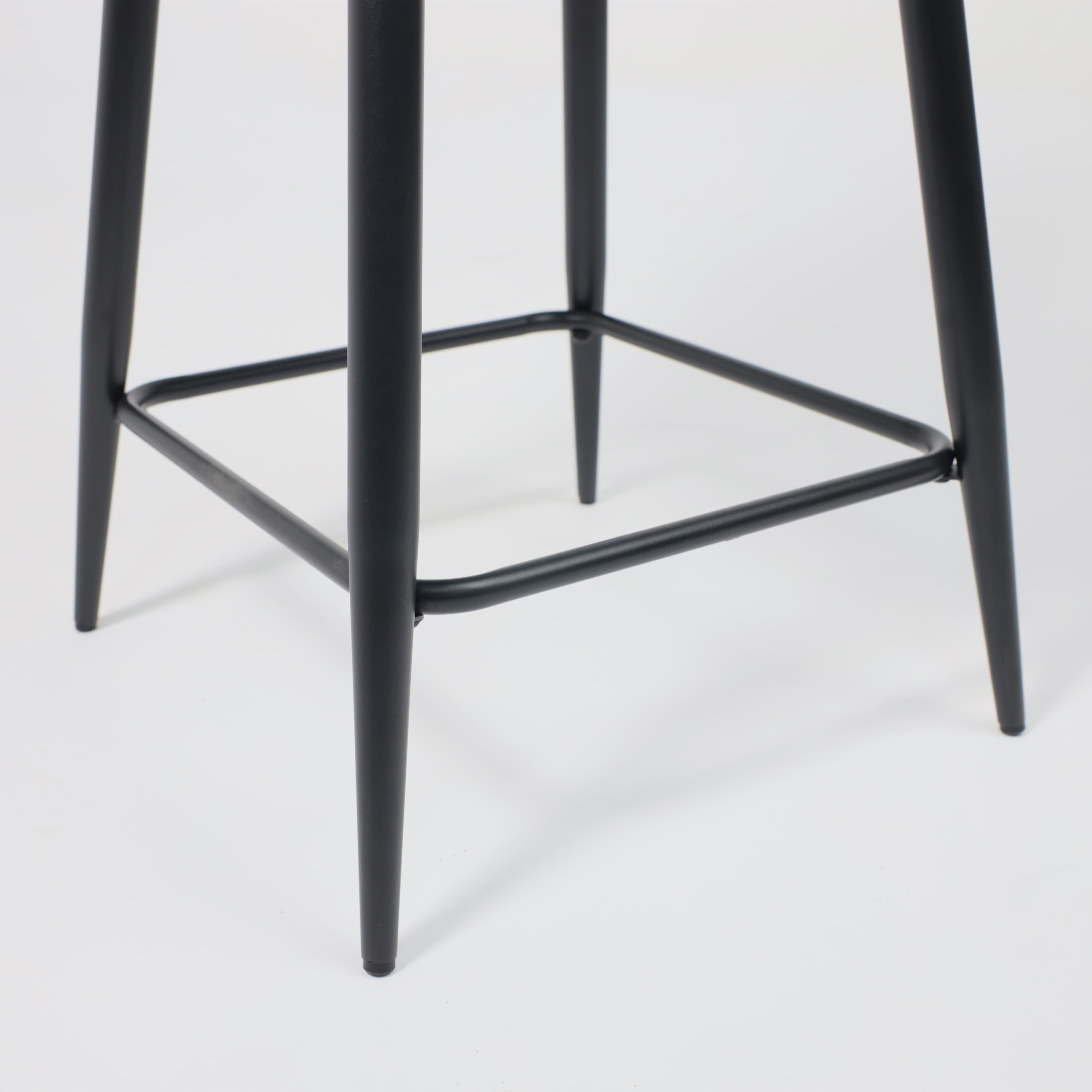 Стул полубарный Linx, черный, велюр