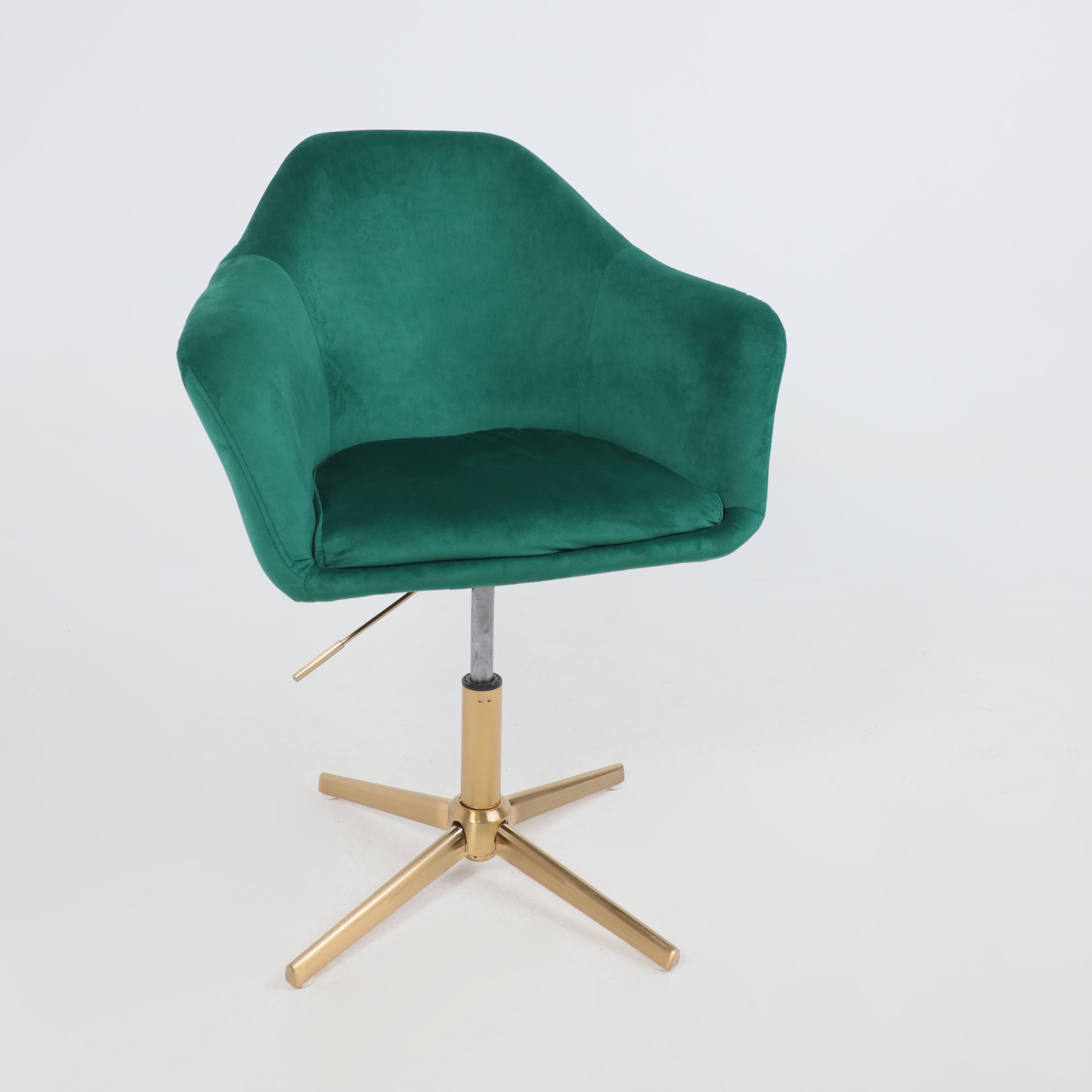 Кресло поворотное Dubai, зеленый, велюр