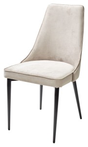 Стул НЕПАЛ (NEPAL-P) ЛАТТЕ #25, велюр/ черный каркас