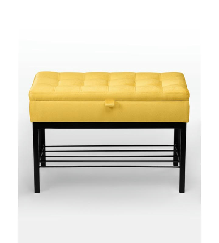 Банкетка Н-76 (черный/желтый)