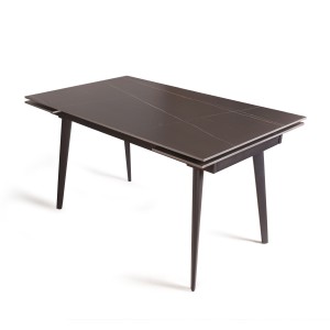 Стол раскладной Бюрен (140+30+30) керамика черный