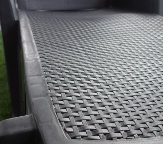 Шезлонг пластиковый Pool антрацит