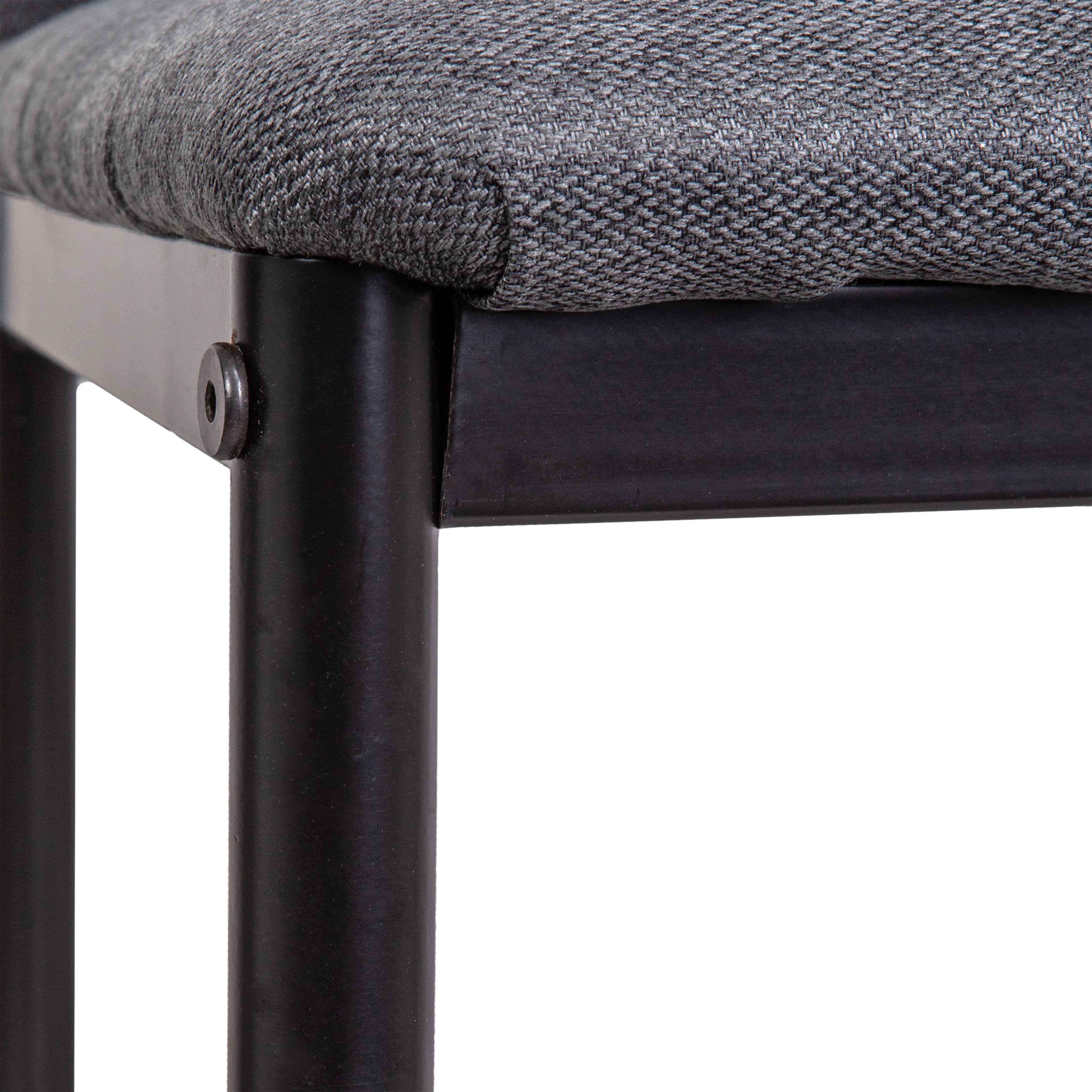 Стул SKY, серая ткань Seattle-005/черный