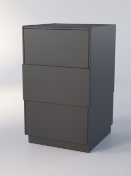 Прилавок "РОНА" №7-А-600мм, Черный