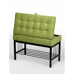 Банкетка Н-76 (черный/салатовый)