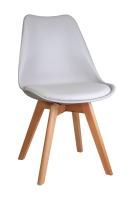 Стул Bliss, серый, пластик + экокожа