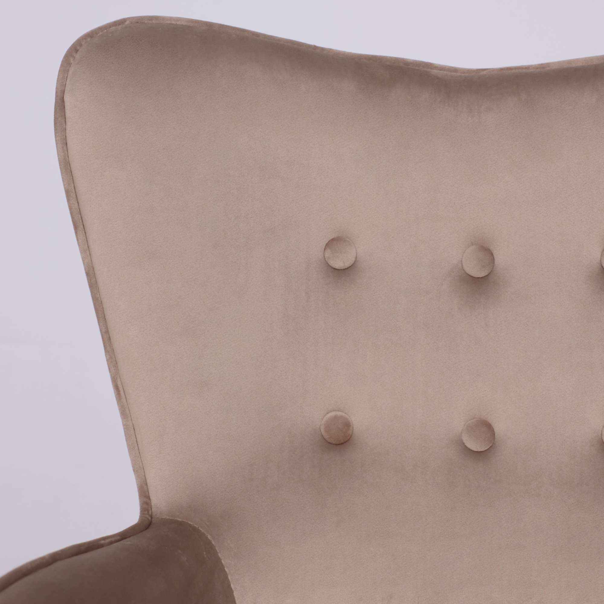 Кресло поворотное Bella, бежевый, велюр