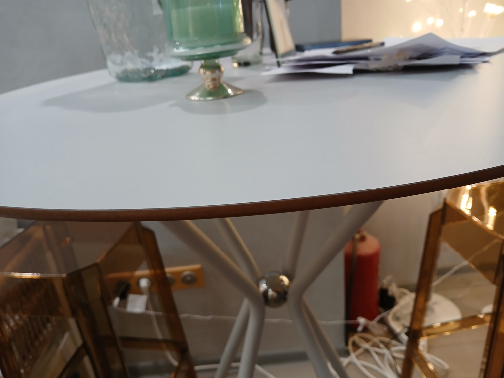 Стол барный металлический Kilig белый, серый