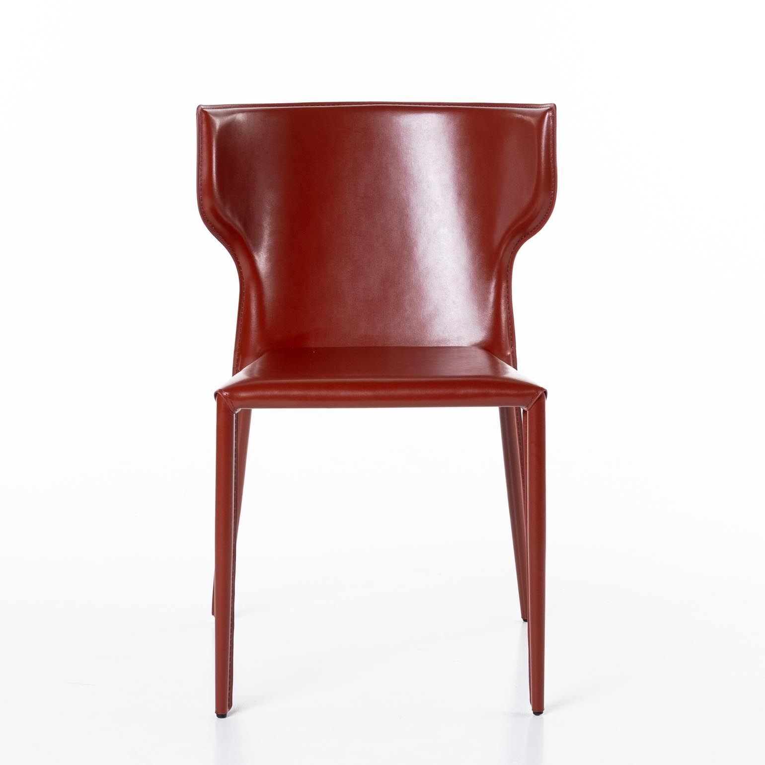 Стул Аустин, кожа ретро-красный