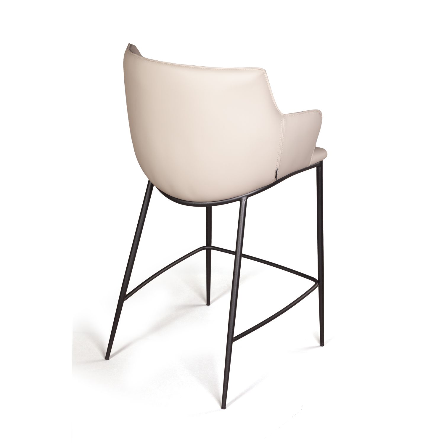 Стул полубарный Sofia, экокожа soft-touch, серый