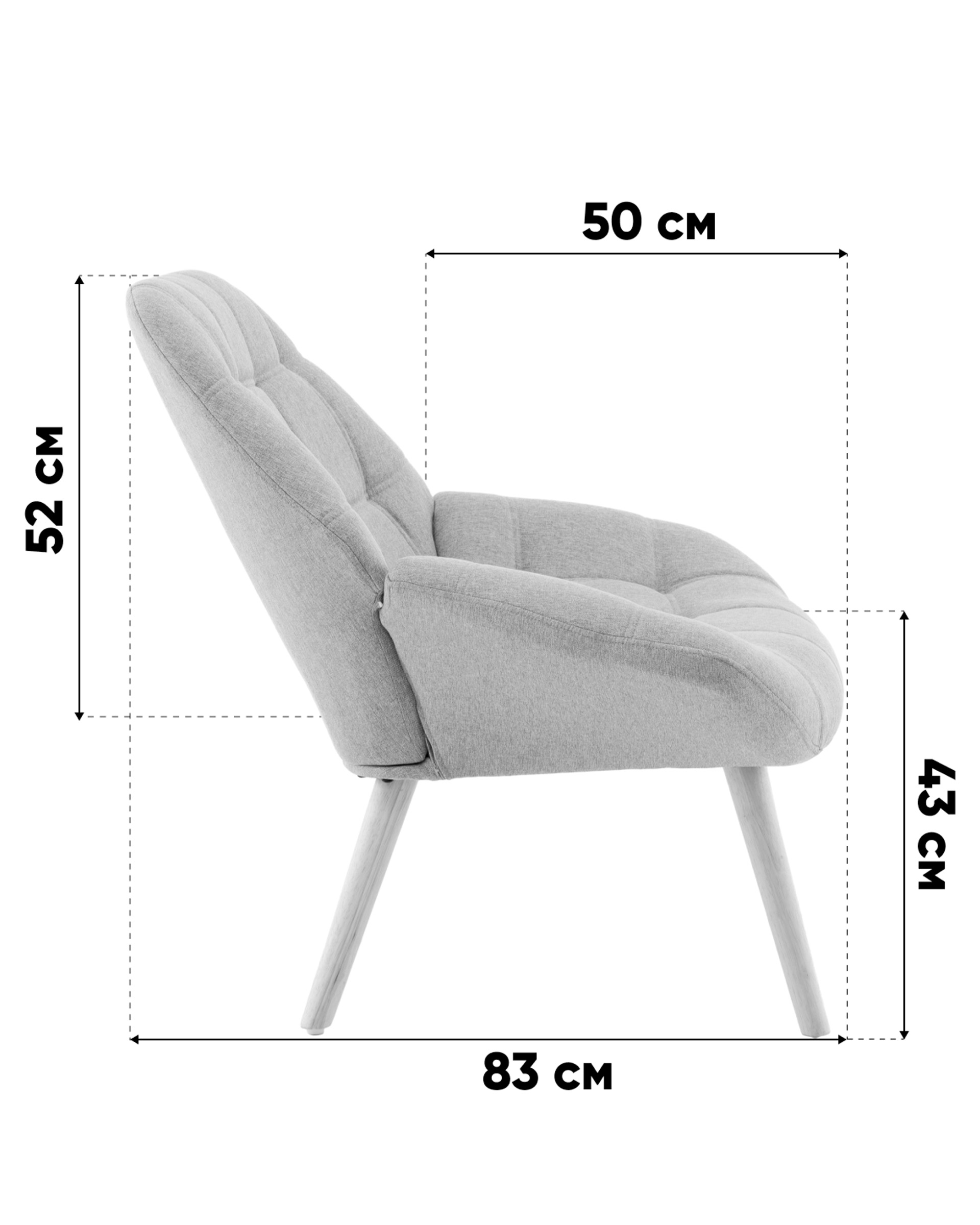 Кресло Олби Квадро горчичный