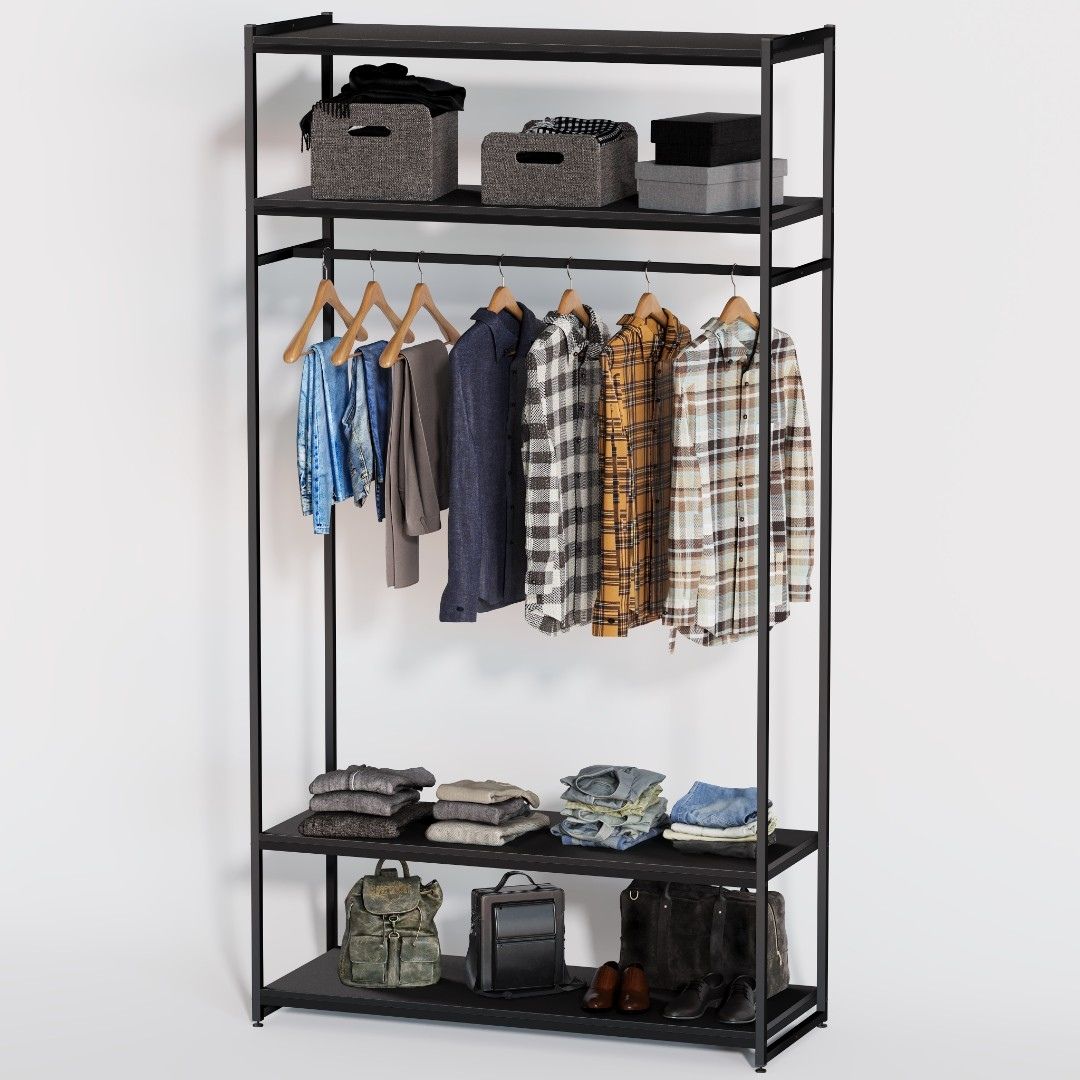 Стеллаж для одежды в стиле Лофт A22120-15