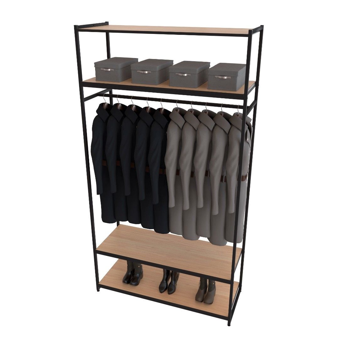 Стеллаж для одежды в стиле Лофт A22120-15