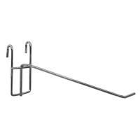 FG293-1 (L5/D5) Крючок на сетку 250мм, d.5мм (крепление пруток),  хром