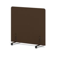 Экран напольный к столам 1200х30х1350 цвет Цвет ткани: темно-коричневый