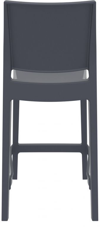 Стул пластиковый полубарный Maya Bar 65 темно-серый