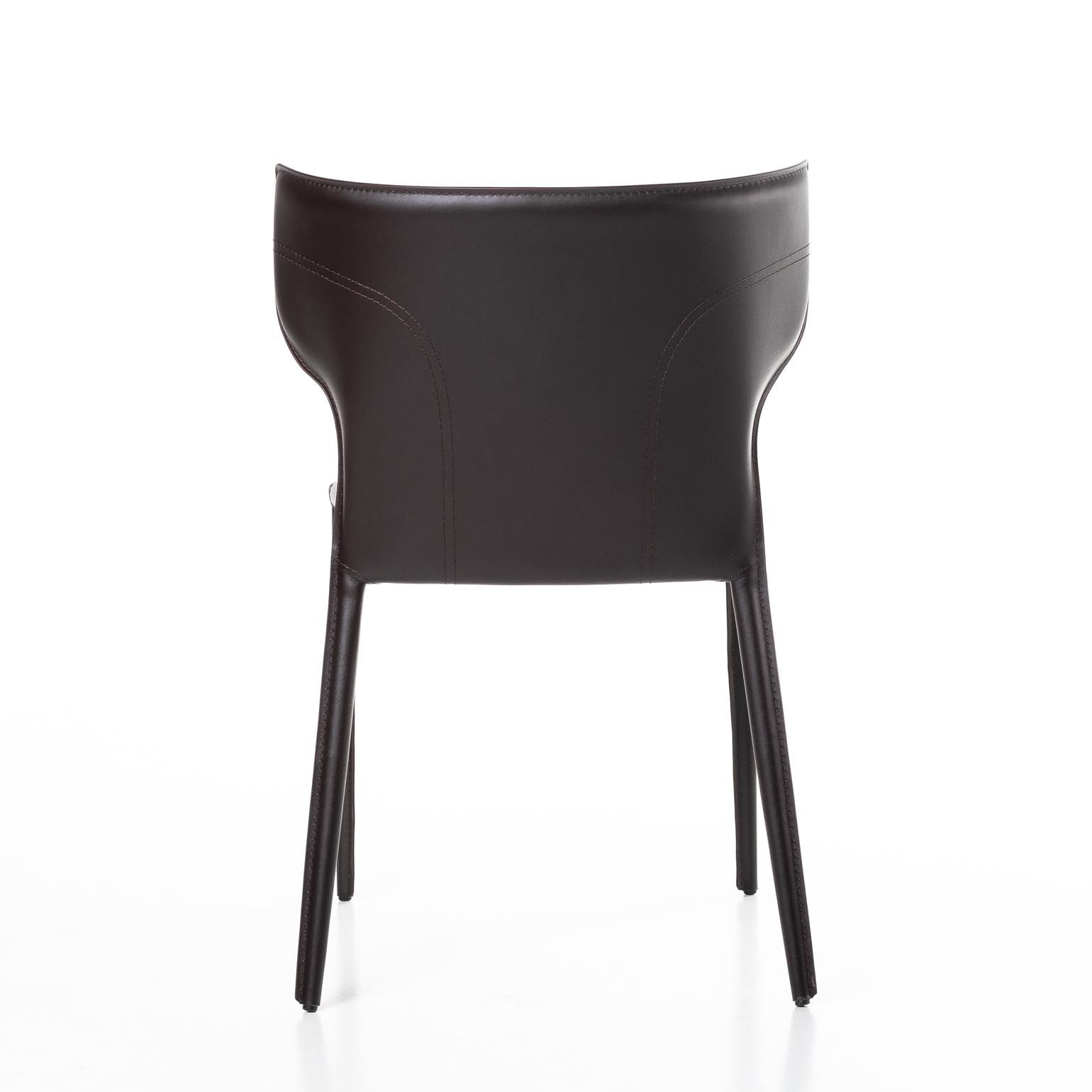 Стул Аустин, кожа коричневый
