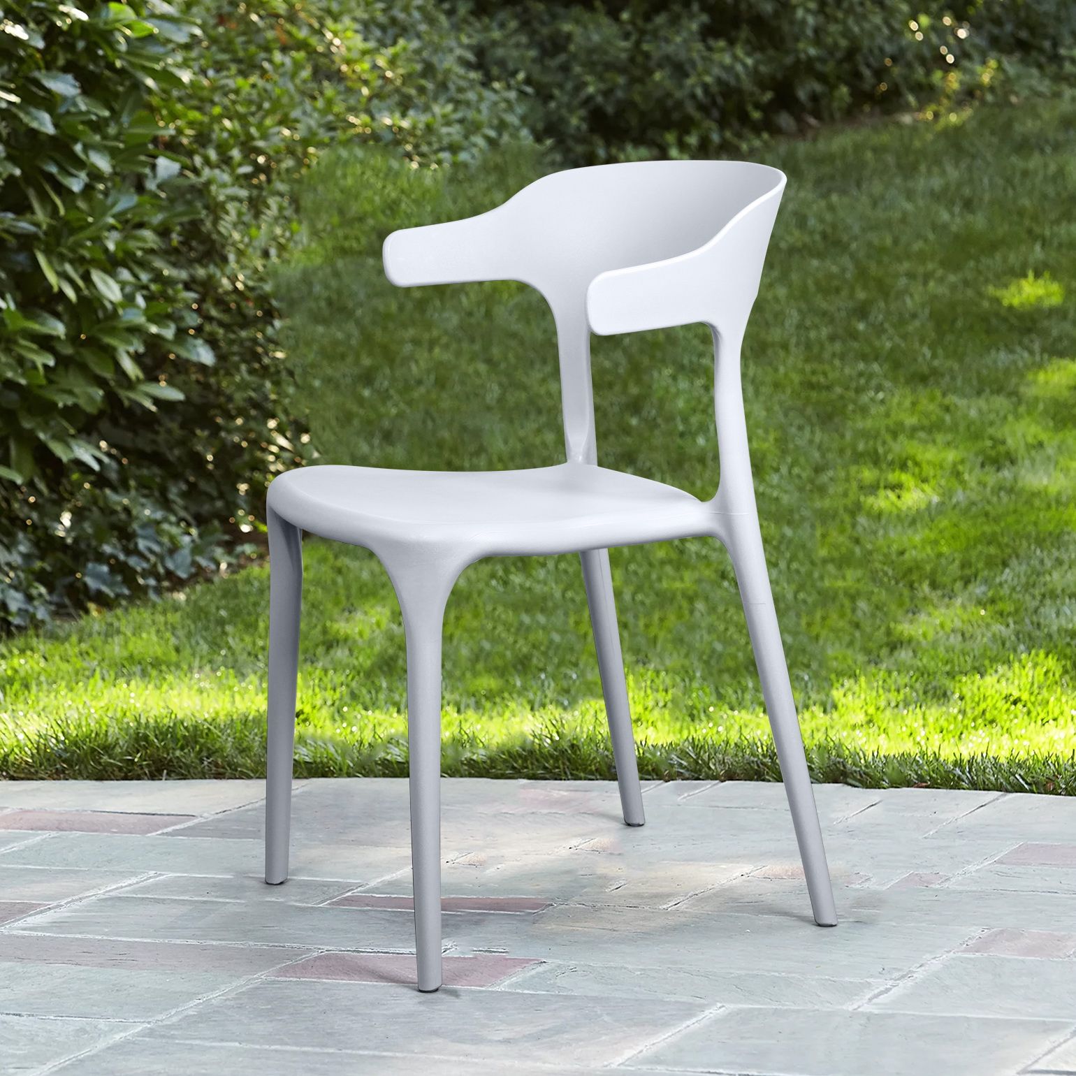 Стул Лео, первичный пластик белый
