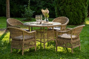 "Дольче" обеденная группа из искусственного ротанга