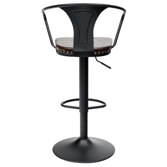 Стул Tolix Arms Soft барный Черный матовый