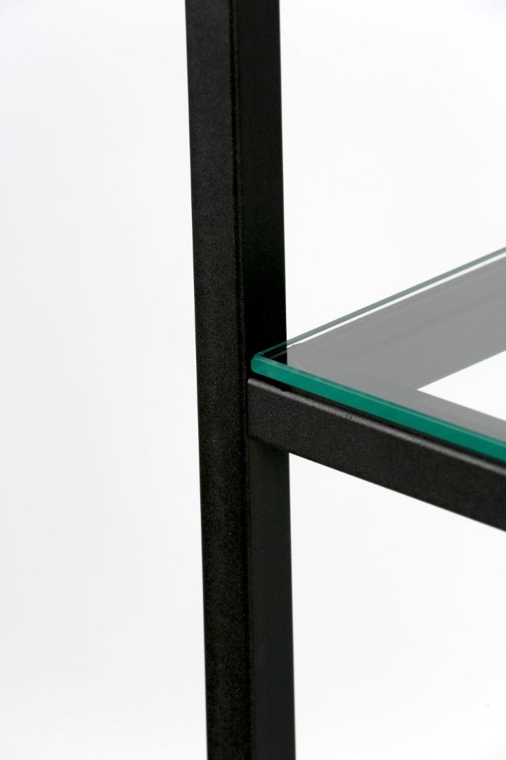 Стеллаж для одежды AС2260-07-Ч со стеклом 220х60х45