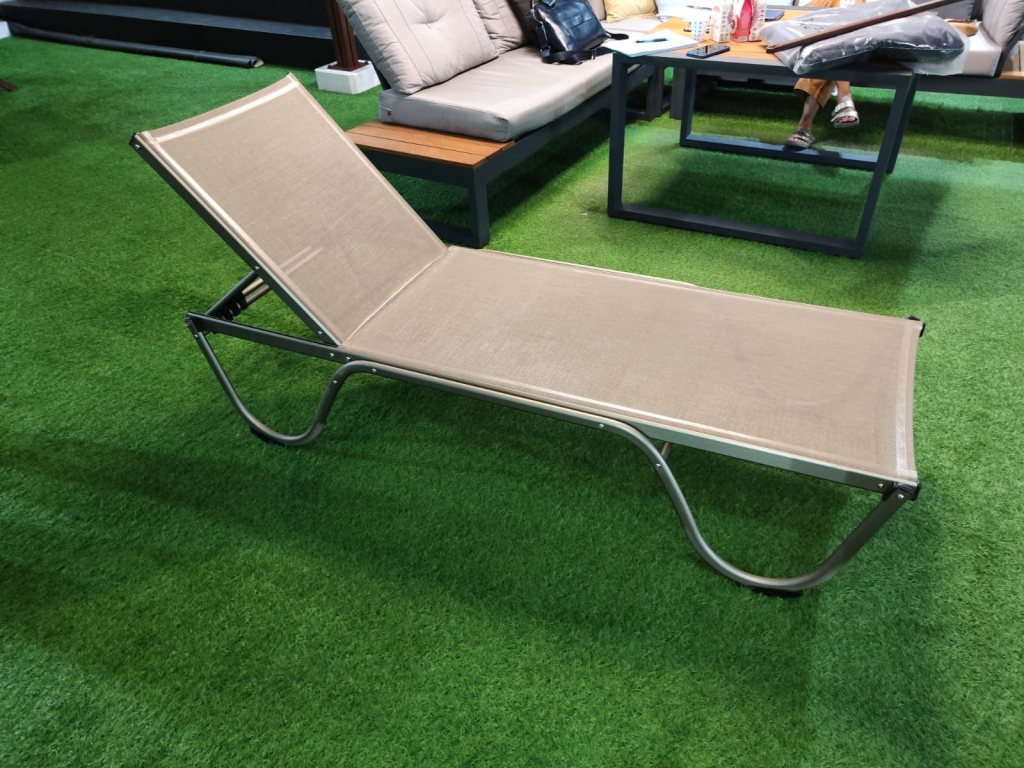 Шезлонг-лежак металлический Ankara тортора