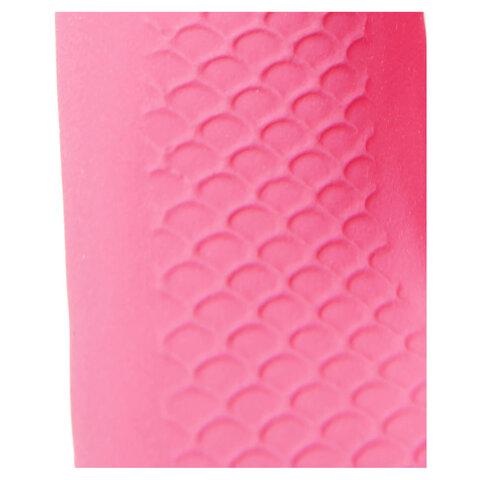 Перчатки латексные КЩС, прочные, хлопковое напыление, размер 9,5-10 XL, очень большой, красные, HQ Profiline, 73588