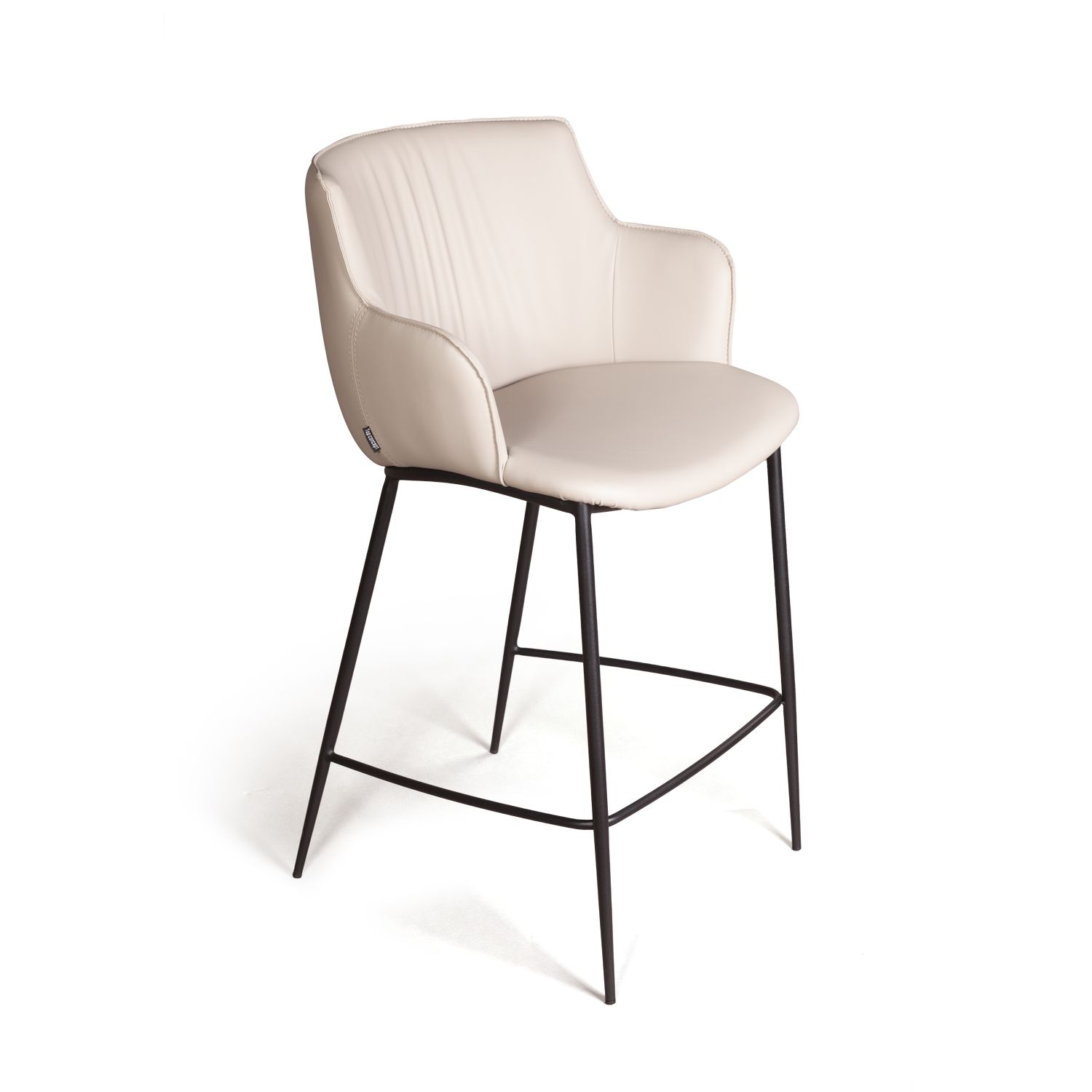 Стул полубарный Sofia, экокожа soft-touch, серый