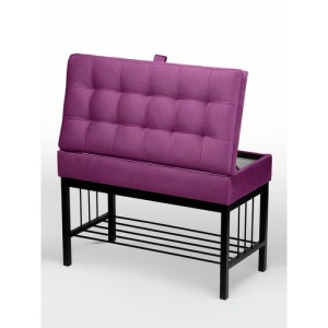 Банкетка Н-76 (черный/фуксия)