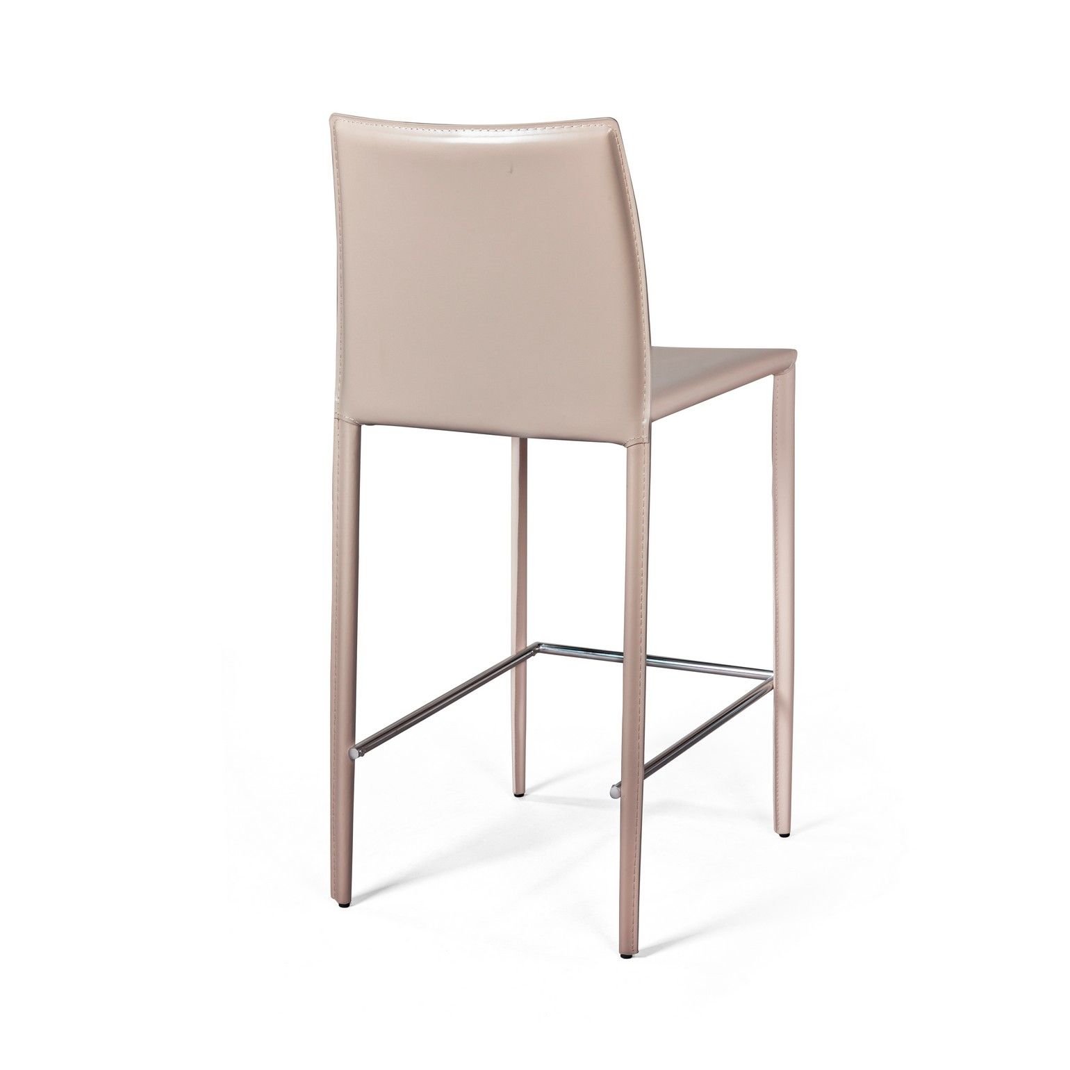 Стул полубарный Рольф, кожа капучино