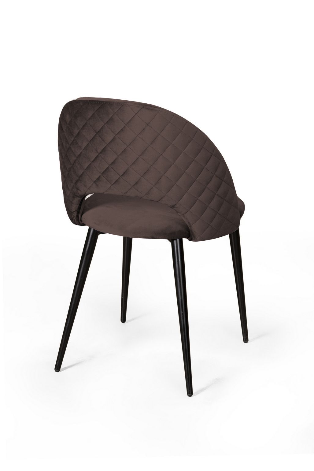 Стул Макс ромб, бархат антрацит 14