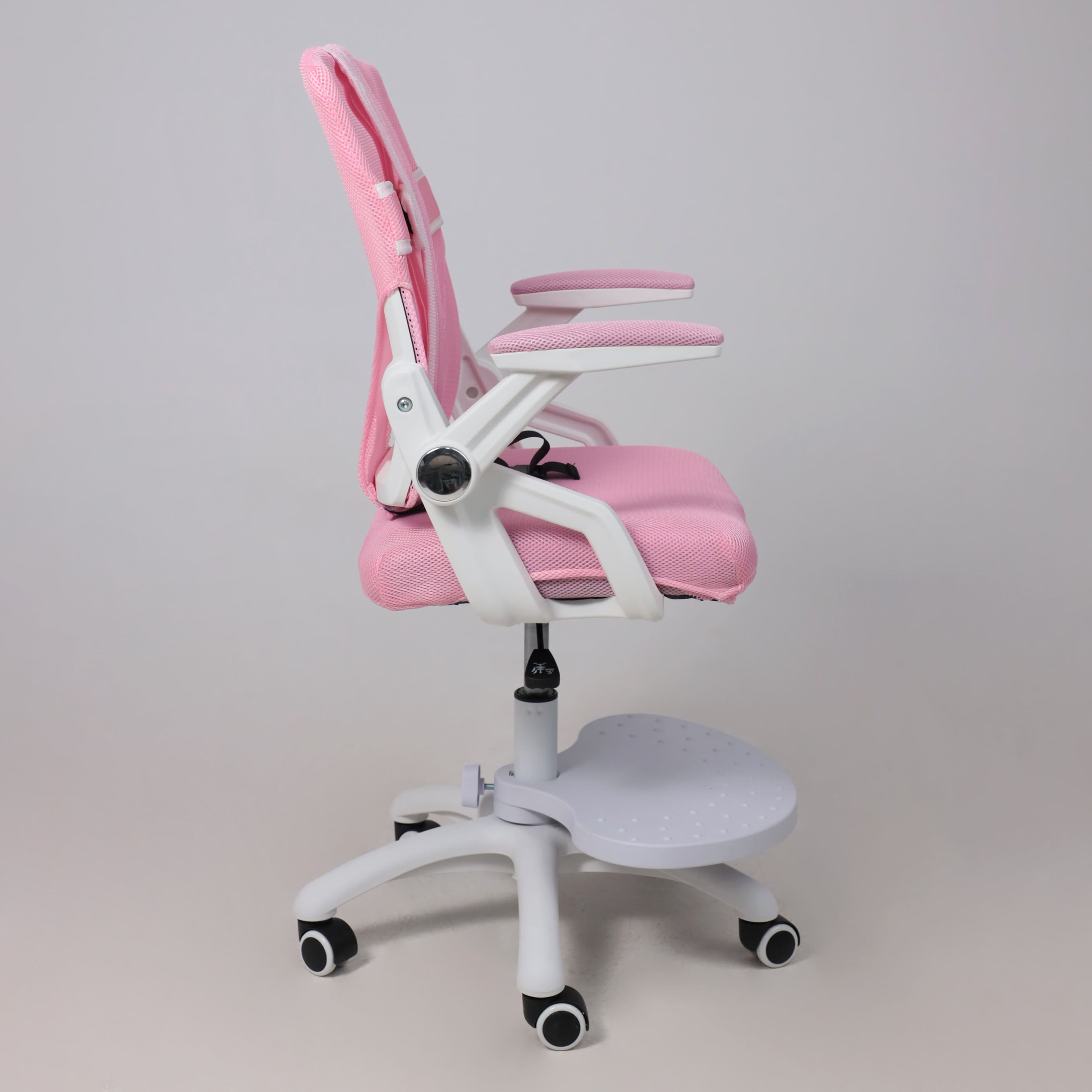 Кресло поворотное MOON, ткань, розовый