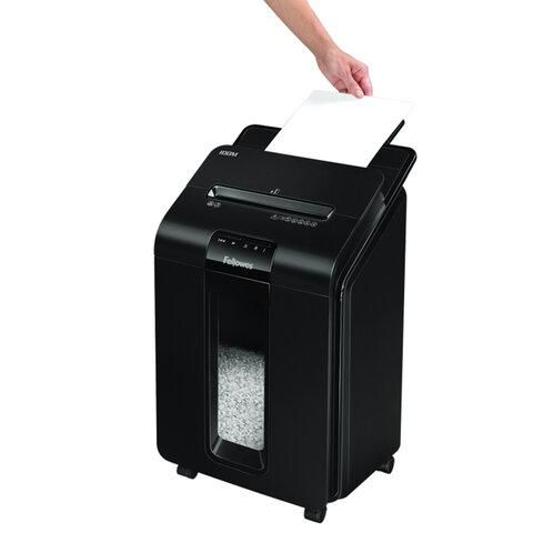 Уничтожитель (шредер) с автоподачей FELLOWES AUTOMAX 100M, 4 уровень секретности, 4x10 мм, 23 л, FS-46292