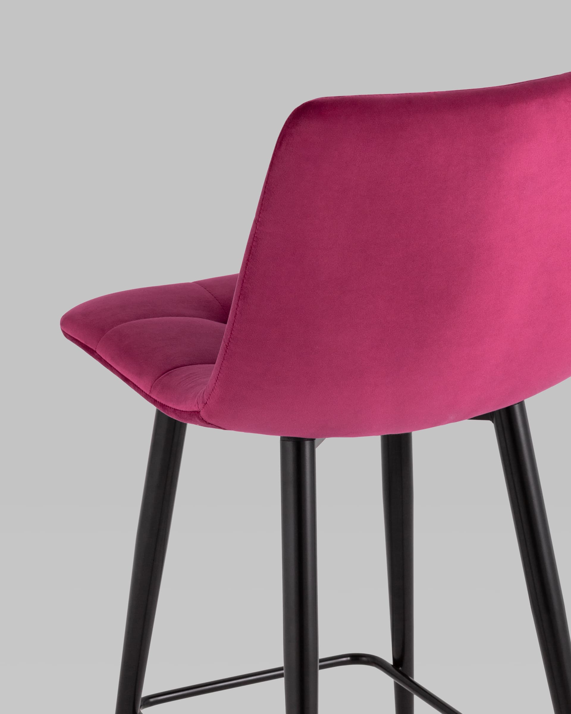 Стул полубарный Джанго велюр винный 2 шт.