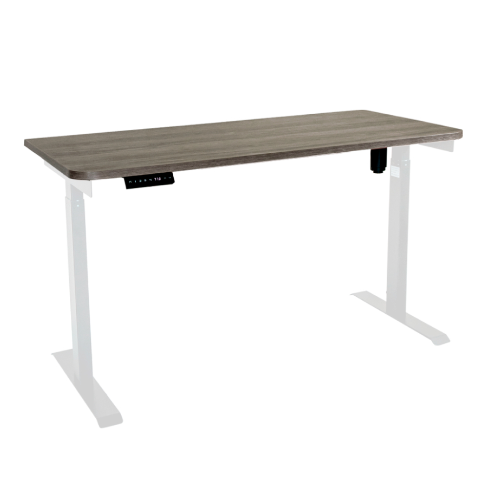 Стол с регулировкой высоты электрический LuxAlto LA-T33-E6 белый/дуб серо-бежевый ЛДСП 120*60*2.5