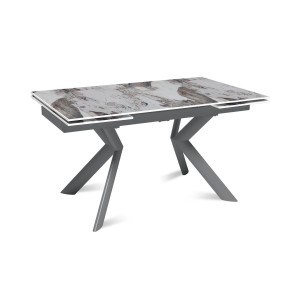 Стол раскладной Бридж (140+40+40), керамика глянцевая Pandora