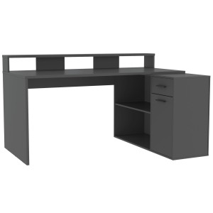 Стол компьютерный СК-14 (Skill-3), 160*76*91,7, антрацит